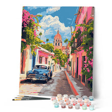 Afbeelding in Gallery-weergave laden, Schilderen op Nummer - Klassieke Auto in Mexico-Stad