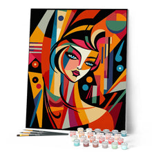 Afbeelding in Gallery-weergave laden, Schilderen op Nummer - Picasso Stijl Abstracte Vrouw