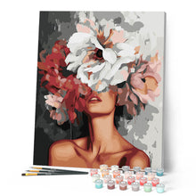 Afbeelding in Gallery-weergave laden, Schilderen op Nummer - Schoonheid achter Bloemen