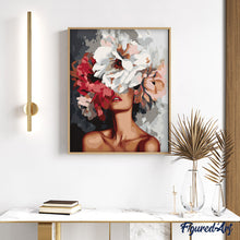 Afbeelding in Gallery-weergave laden, Schilderen op Nummer - Schoonheid achter Bloemen