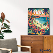 Afbeelding in Gallery-weergave laden, Schilderen op Nummer - Reisposter Bali