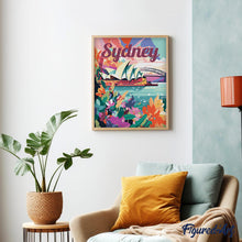 Afbeelding in Gallery-weergave laden, Schilderen op Nummer - Reisposter Sydney