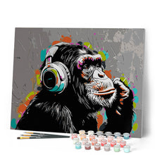 Afbeelding in Gallery-weergave laden, Schilderen op Nummer - Funky Chimpansee Straatkunst