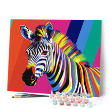 Afbeelding in Gallery-weergave laden, Schilderen op Nummer - Pop Art Zebrastreep