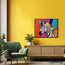 Afbeelding in Gallery-weergave laden, Schilderen op Nummer - Pop Art Zebrastreep