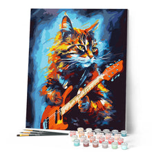 Afbeelding in Gallery-weergave laden, Schilderen op Nummer - Rocker Kat Abstract