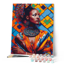 Afbeelding in Gallery-weergave laden, Schilderen op Nummer - Traditionele Afrikaanse Schoonheid