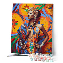 Afbeelding in Gallery-weergave laden, Schilderen op Nummer - Traditionele Afrikaanse Vrouw