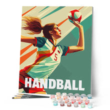 Afbeelding in Gallery-weergave laden, Schilderen op Nummer - Sportaffiche Handbal