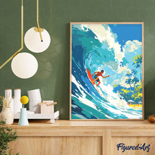 Afbeelding in Gallery-weergave laden, Schilderen op Nummer - Surfen in Hawaï