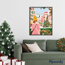 Afbeelding in Gallery-weergave laden, Schilderen op Nummer - Meisje op de kerstmarkt