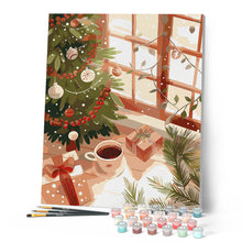 Afbeelding in Gallery-weergave laden, Schilderen op Nummer - Knusse kerstmorgen