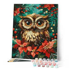 Afbeelding in Gallery-weergave laden, Schilderen op Nummer - Kerst uil