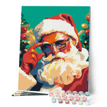 Afbeelding in Gallery-weergave laden, Schilderen op Nummer - Coole Kerstman