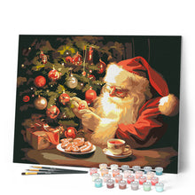 Afbeelding in Gallery-weergave laden, Schilderen op Nummer - Vrolijke avond van de Kerstman