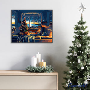 Schilderen op Nummer - Kerstkamer aan de baai