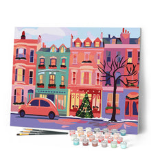 Afbeelding in Gallery-weergave laden, Schilderen op Nummer - Kleurrijke kerststraat