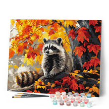 Afbeelding in Gallery-weergave laden, Schilderen op Nummer - Herfst raccoon