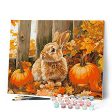 Afbeelding in Gallery-weergave laden, Schilderen op Nummer - Konijn en pompoenen