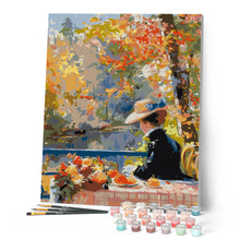 Afbeelding in Gallery-weergave laden, Schilderen op Nummer - Herfstdame geïnspireerd door Renoir