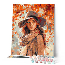 Afbeelding in Gallery-weergave laden, Schilderen op Nummer - Dame van de herfstwinden