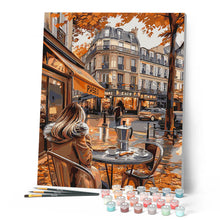 Afbeelding in Gallery-weergave laden, Schilderen op Nummer - Herfst cafémoment