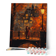 Afbeelding in Gallery-weergave laden, Schilderen op Nummer - Liefdesavond in de herfst