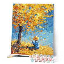 Afbeelding in Gallery-weergave laden, Schilderen op Nummer - Jongen geïnspireerd door Van Gogh in de herfst