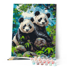 Afbeelding in Gallery-weergave laden, Schilderen op Nummer - Reuzenpanda Tweelingen