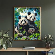 Afbeelding in Gallery-weergave laden, Schilderen op Nummer - Reuzenpanda Tweelingen