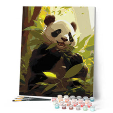 Afbeelding in Gallery-weergave laden, Schilderen op Nummer - Panda's Knabbelen