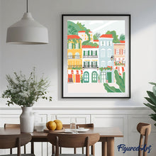 Afbeelding in Gallery-weergave laden, Schilderen op Nummer - Pastelkleurige Gevels