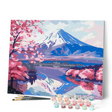 Afbeelding in Gallery-weergave laden, Schilderen op Nummer - Mount Fuji en Sakura-meer