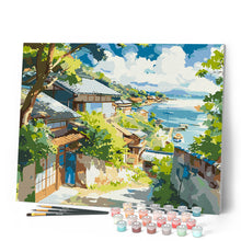 Afbeelding in Gallery-weergave laden, Schilderen op Nummer - Kustdorp in Japan