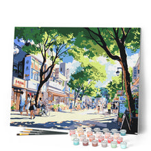 Afbeelding in Gallery-weergave laden, Schilderen op Nummer - Lokale Marktstraat in Japan