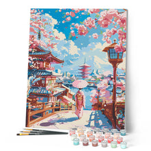 Afbeelding in Gallery-weergave laden, Schilderen op Nummer - Sakura-straat in Kyoto