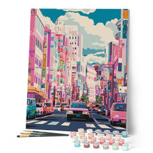 Afbeelding in Gallery-weergave laden, Schilderen op Nummer - Bruisende Straat in Japan