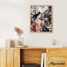 Afbeelding in Gallery-weergave laden, Schilderen op Nummer - Geisha in een Vintage Straat