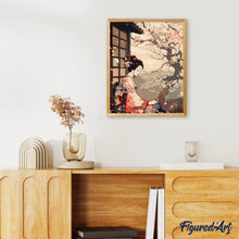 Afbeelding in Gallery-weergave laden, Schilderen op Nummer - Vintage Kimono Dame en Sakura