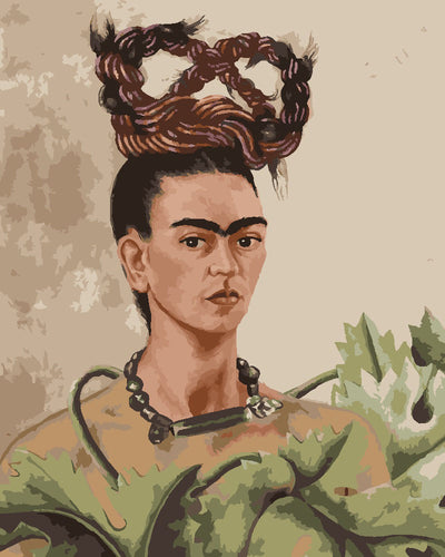 Schilderen op Nummer - Frida - Zelfportret met vlecht