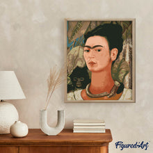 Afbeelding in Gallery-weergave laden, Schilderen op Nummer - Frida - Zelfportret met aap 1938
