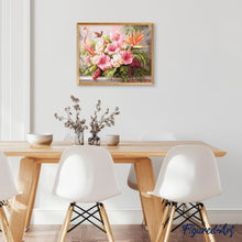 Afbeelding in Gallery-weergave laden, Schilderen op Nummer - Hibiscus en flamingo