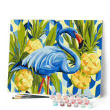 Afbeelding in Gallery-weergave laden, Schilderen op Nummer - Blauwe flamingo