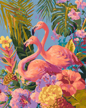 Afbeelding in Gallery-weergave laden, Schilderen op Nummer - Tweeling flamingo&#39;s