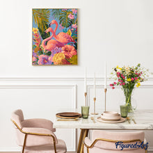 Afbeelding in Gallery-weergave laden, Schilderen op Nummer - Tweeling flamingo&#39;s
