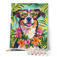 Afbeelding in Gallery-weergave laden, Schilderen op Nummer - Hond op vakantie