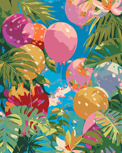 Schilderen op Nummer - Jungleballonnen