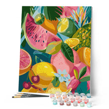 Afbeelding in Gallery-weergave laden, Schilderen op Nummer - Tropische fruitmix