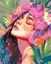 Afbeelding in Gallery-weergave laden, Schilderen op Nummer - Mooi bloemenmeisje