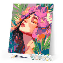 Afbeelding in Gallery-weergave laden, Schilderen op Nummer - Mooi bloemenmeisje